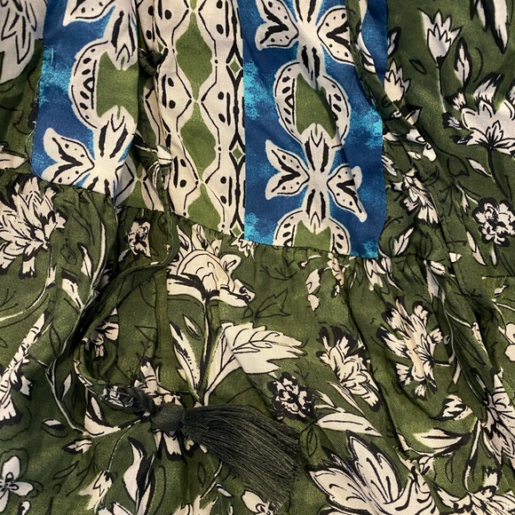 ZARA Floral Green Maxi Dress - Picture 6 of 7